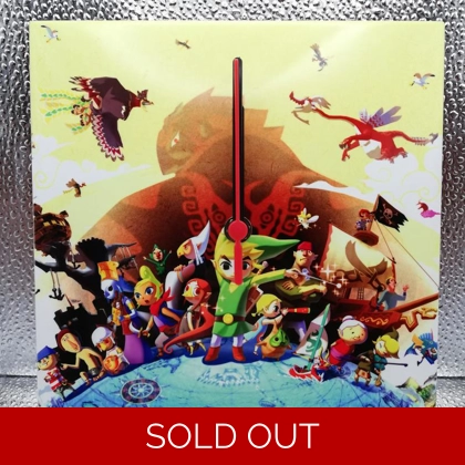 Legend of Zelda Wind Waker Ceramic Tile Wall Clock